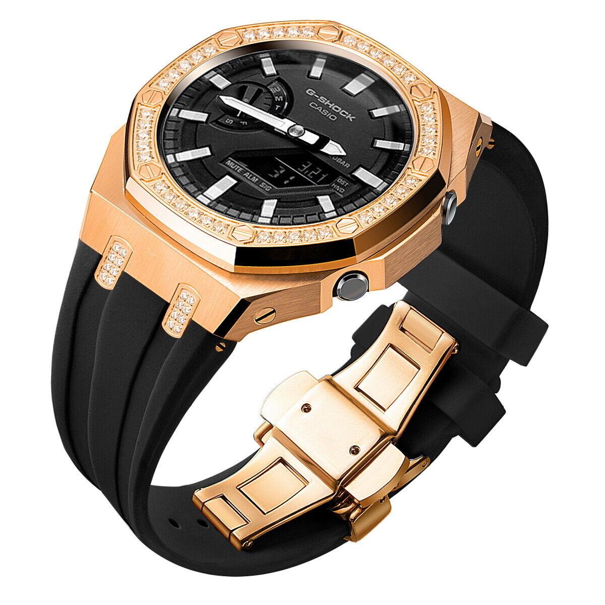 5th Luxury Stainless Steel Case Band Strap AP Mod Kit for G-Shock GA2100/2110