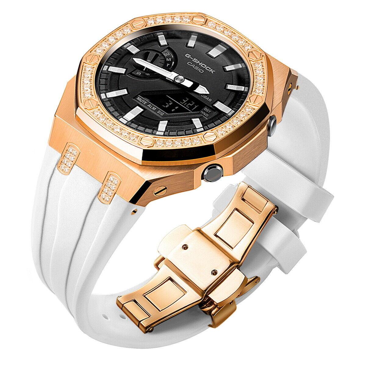 5th Luxury Stainless Steel Case Band Strap AP Mod Kit for G-Shock GA2100/2110