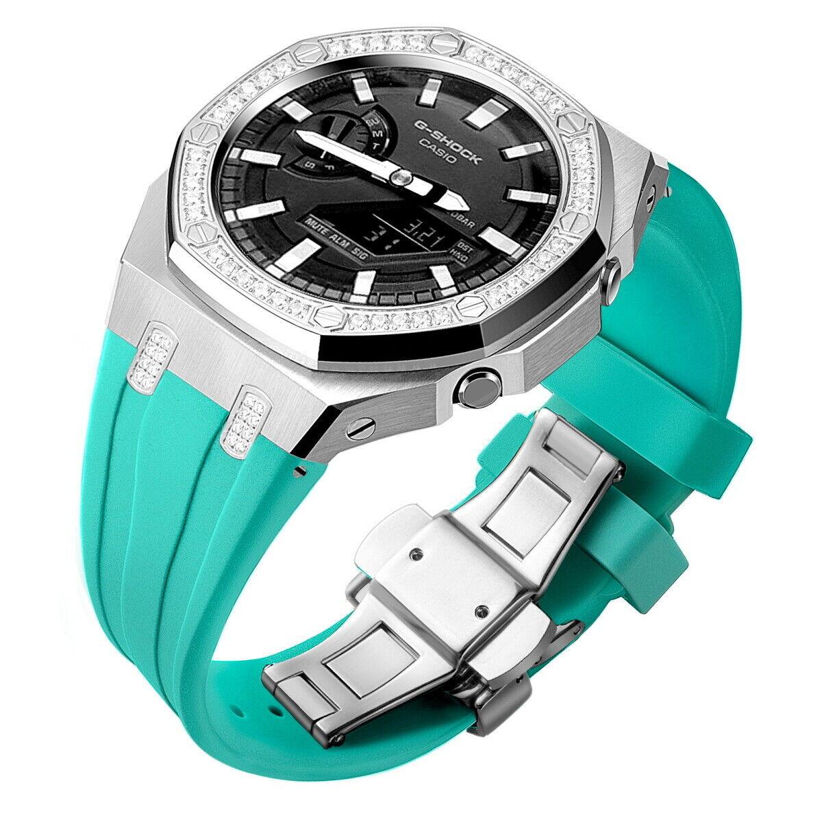5th Luxury Stainless Steel Case Band Strap AP Mod Kit for G-Shock GA2100/2110