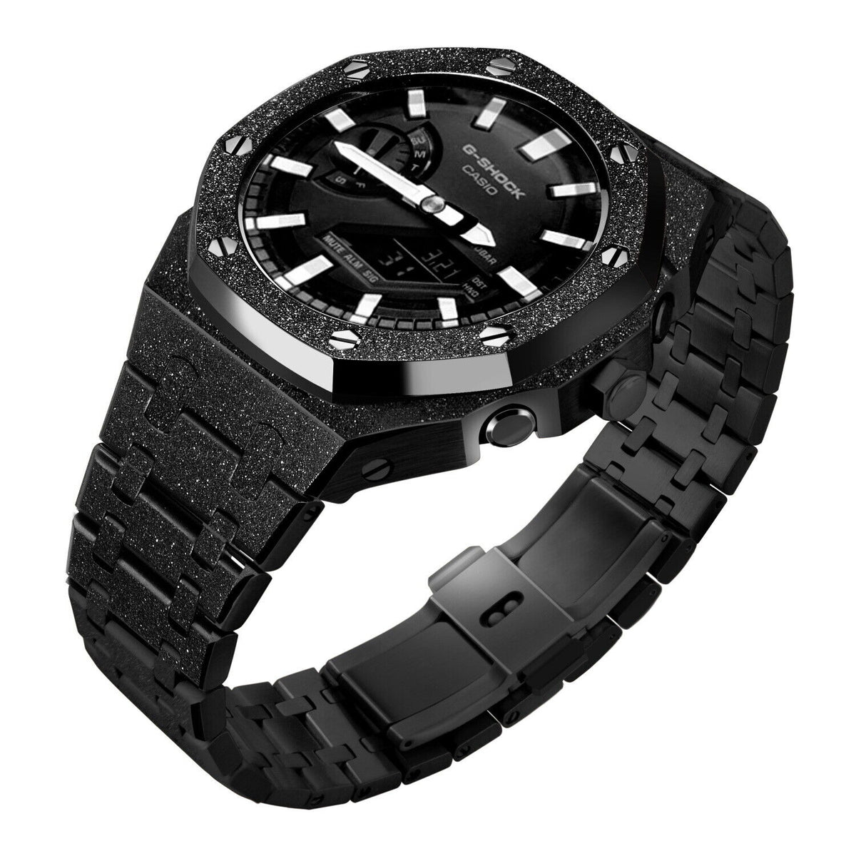 5th Frosted Stainless Steel Mod Kit Metal Watch Case For Casioak Gshock GA2100