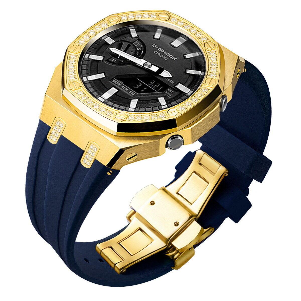 5th Luxury Stainless Steel Case Band Strap AP Mod Kit for G-Shock GA2100/2110