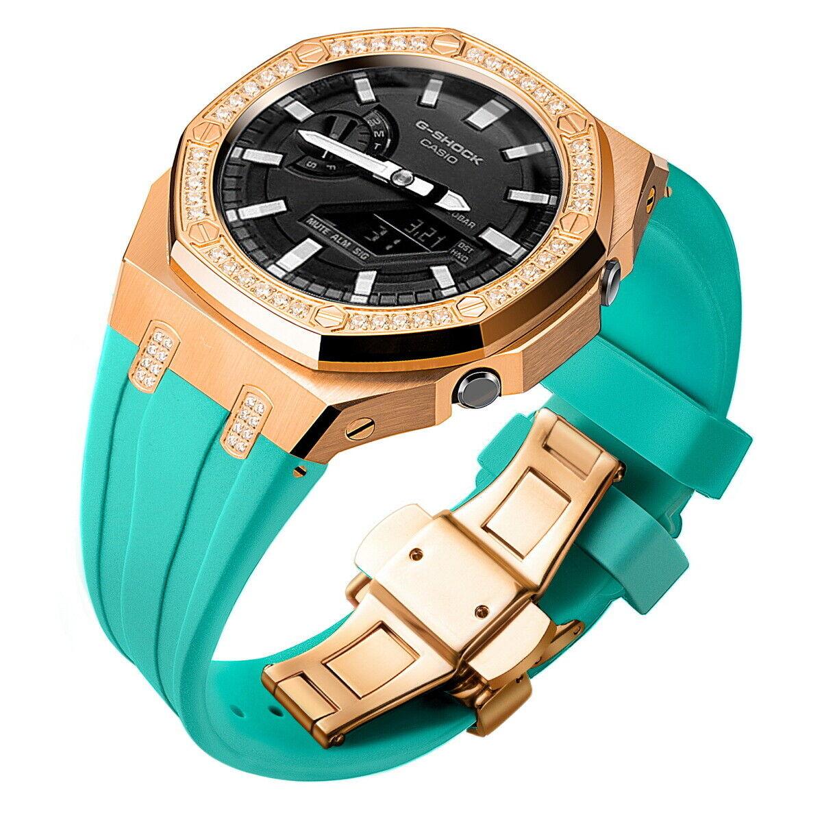 5th Luxury Stainless Steel Case Band Strap AP Mod Kit for G-Shock GA2100/2110