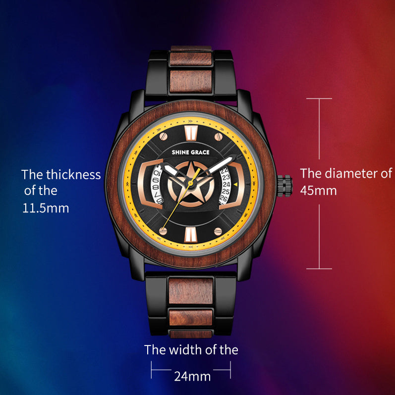 Wooden watch for men SG-1688
