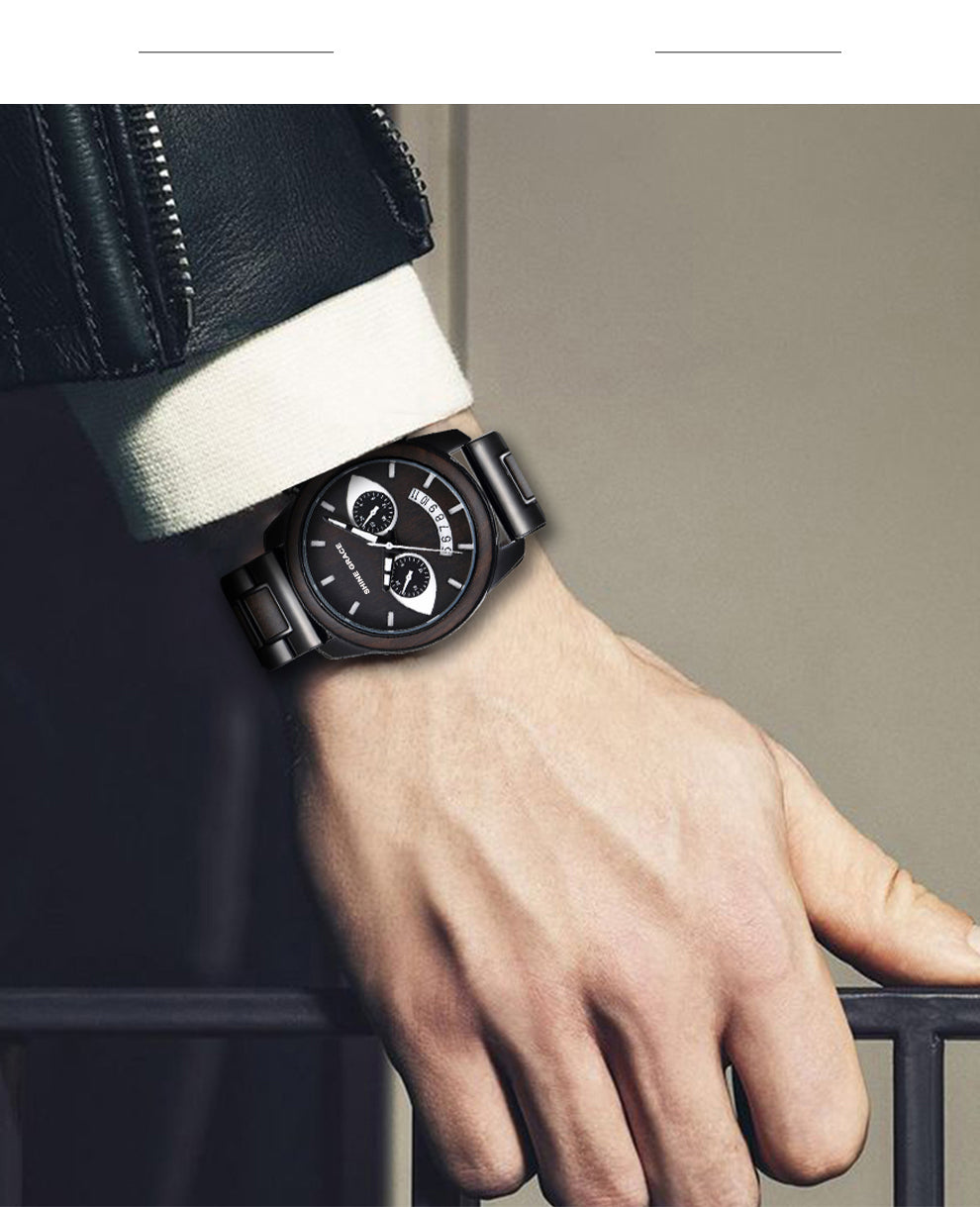 Mens Wooden Watch SG-3233